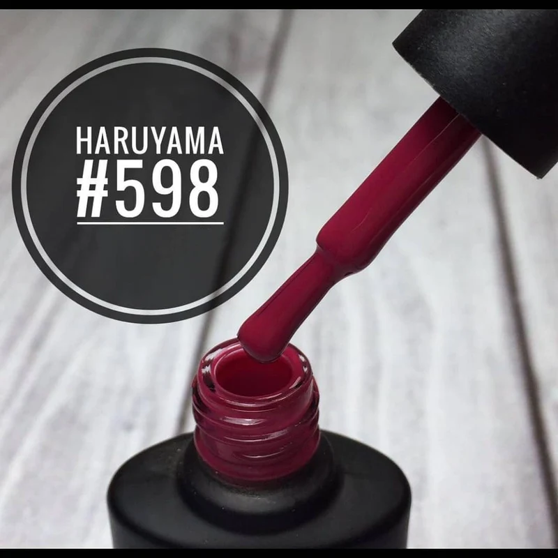 Haruyama Maroon gel nail polish 598