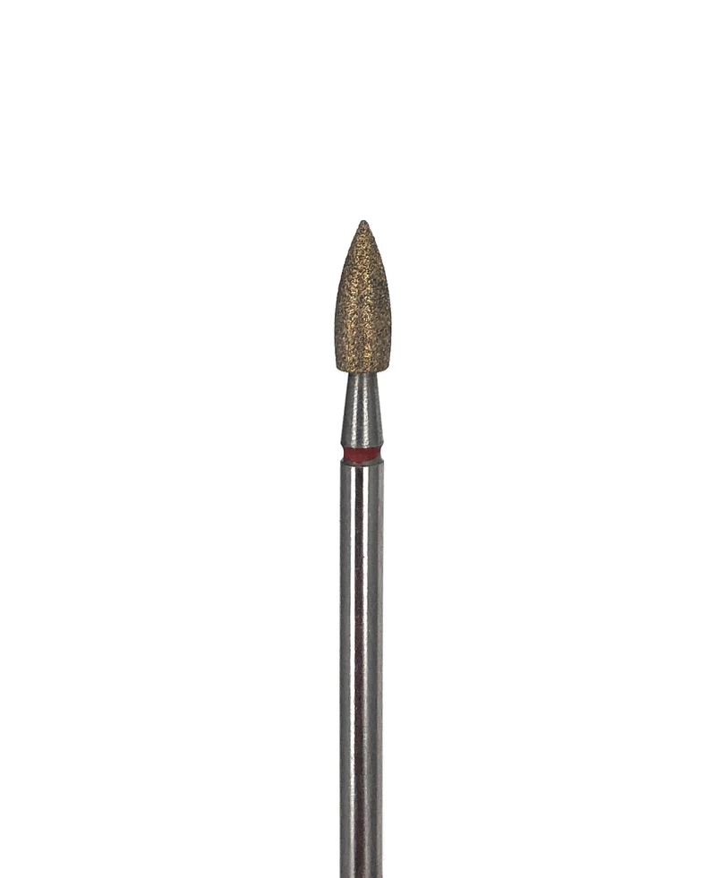 Diamond e-file nail drill bits - flame (Drop), soft grit, Russian manicure electric file nail drill bits, cuticle cutter