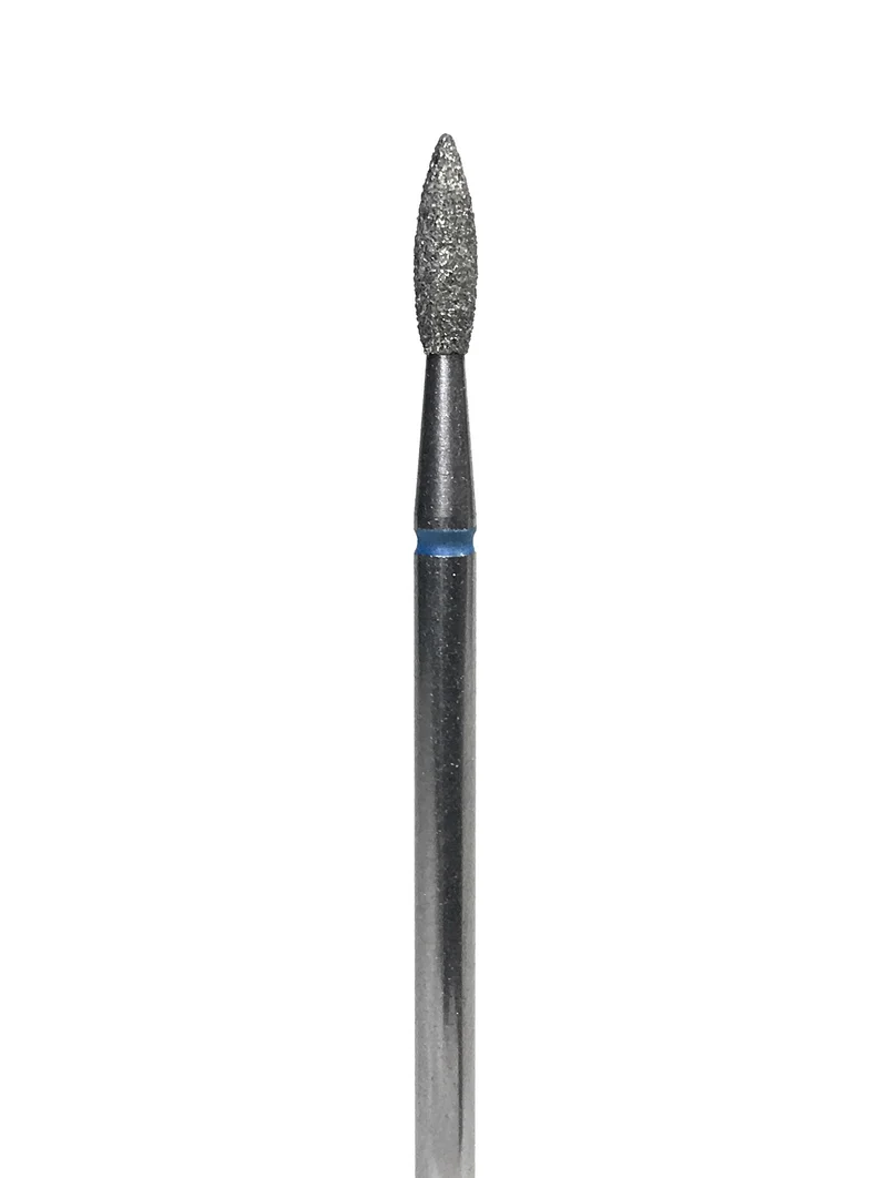 Diamond e-file nail drill bits 2.3 - flame (Drop), medium grit Russian manicure nail drill bits, non painful cuticle cutter