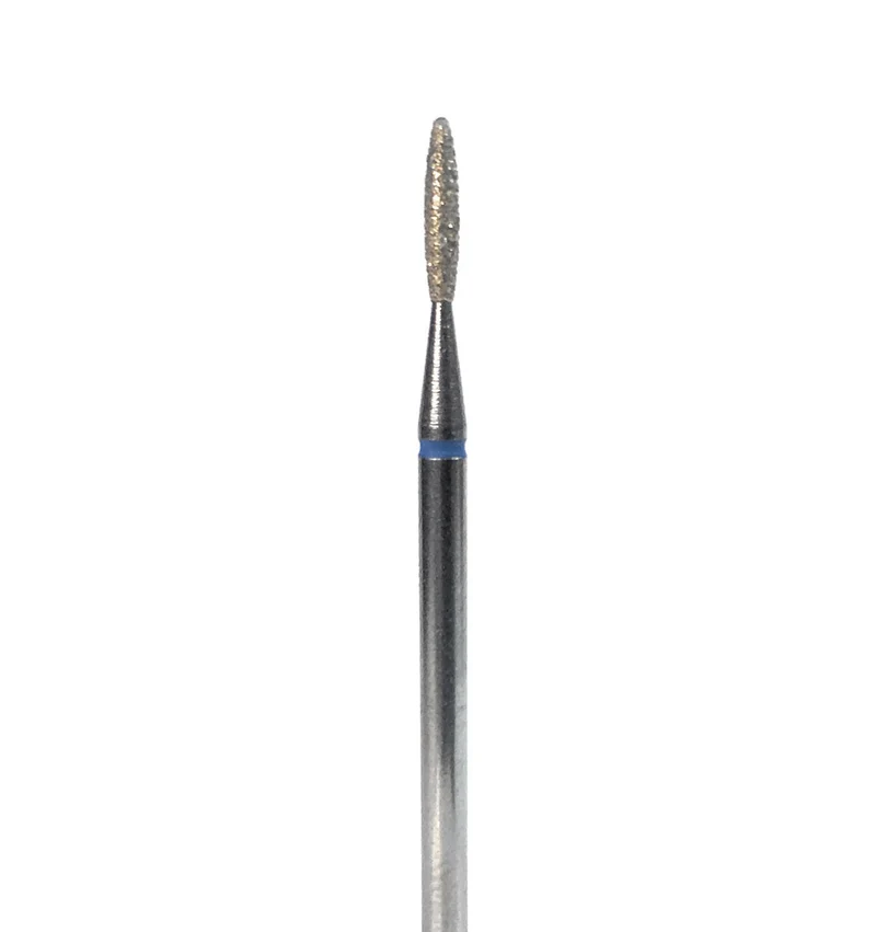 Diamond e-file nail drill bits 016 - flame, medium grit, Russian manicure electric file nail drill bits, cuticle cutter