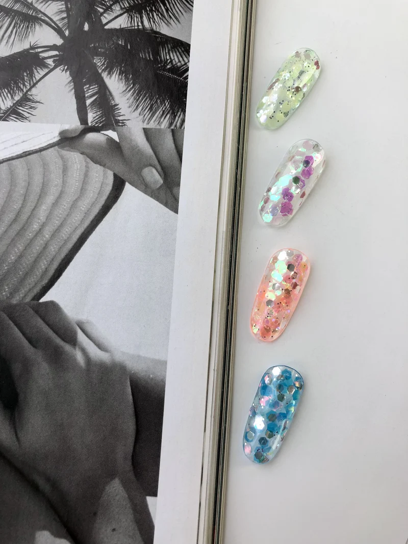 LIME Frost - Glitter MIX IBDI Nails