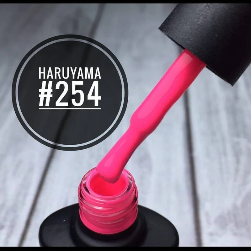 Haruyama Pink gel nail polish 254