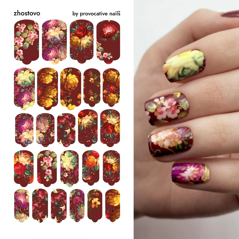 Nagelfolie Zhostovo - Nail Wraps by Provocative Nails