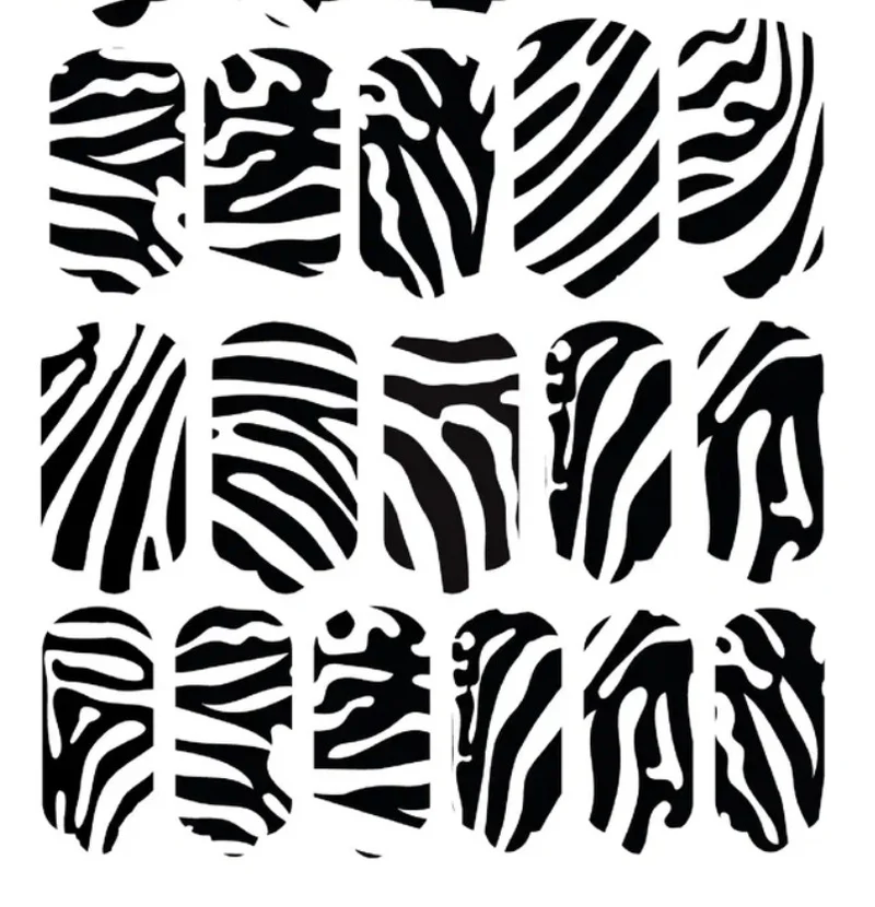 Nagelfolie Zebra - Nail Wraps by Provocative Nails