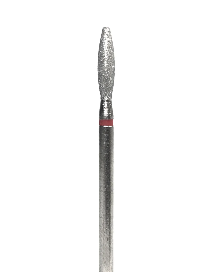 Diamond e-file nail drill bits 025 - flame (Drop), soft grit, Russian manicure nail drill bits, non painful cuticle cutter