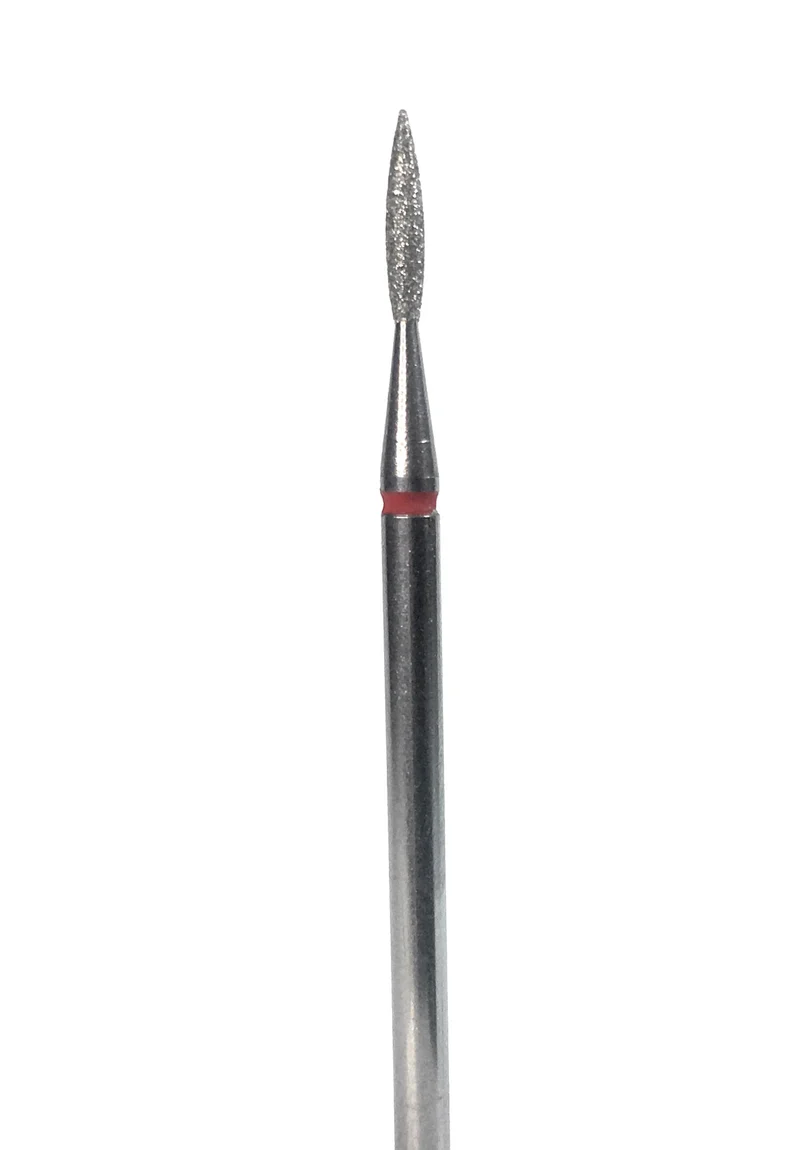 Diamond e-file nail drill bits 016 - flame, soft grit, Russian manicure nail drill bits, non painful cuticle cutter