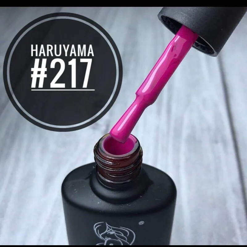 Haruyama Pink gel nail polish 217