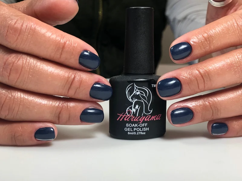 Haruyama Navy Blue gel nail polish 191