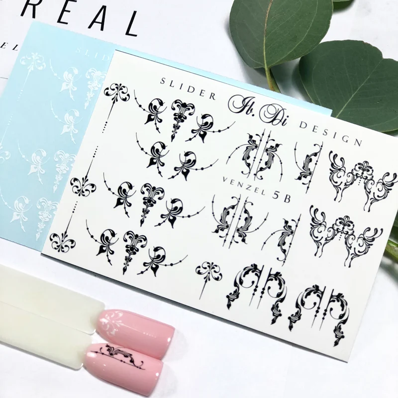 IBDI Venzel pattern nail decals / sliders #Venzel 5B