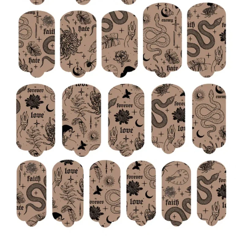Nagelfolie Tattoo - Nail Wraps by Provocative Nails