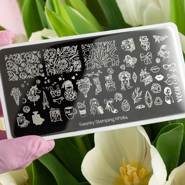Stamping Platte Schablone Nr. 064 von Swanky