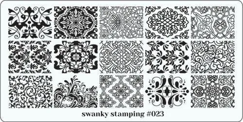 Stamping Platte Schablone Nr. 023 von Swanky