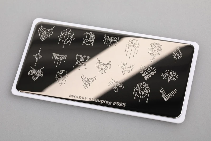 Stamping Platte Schablone Nr. 028 von Swanky