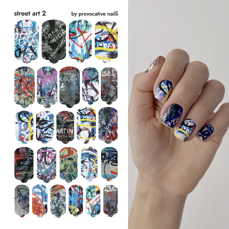 Nagelfolie Street Art 2 - Nail Wraps by Provocative Nails