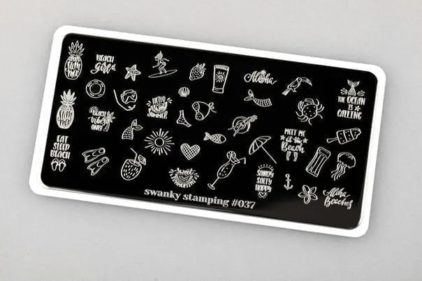 Stamping Platte Schablone Nr. 037 von Swanky
