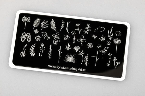 Stamping Platte Schablone Nr. 041 von Swanky