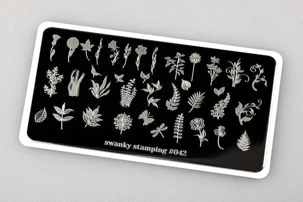 Stamping Platte Schablone Nr. 042 von Swanky
