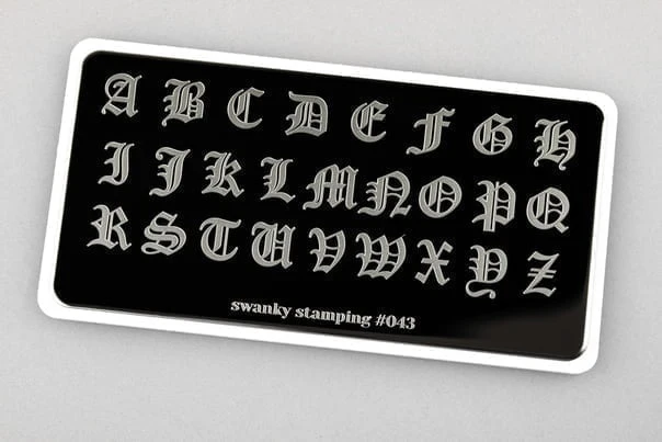 Stamping Platte Schablone Nr. 043 von Swanky