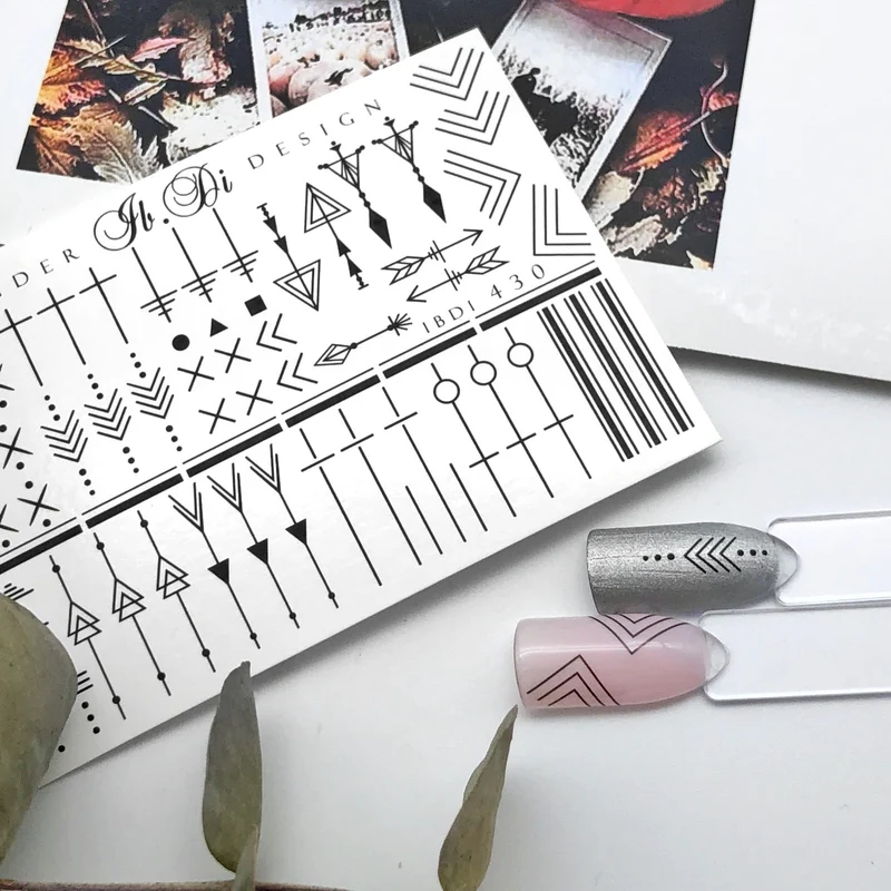 IBDI Geometric nail decals / sliders 430