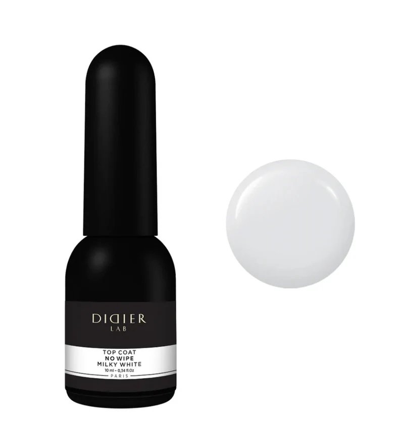 MILKY WHITE TOP COAT No Wipe 10ml DIDIER LAB