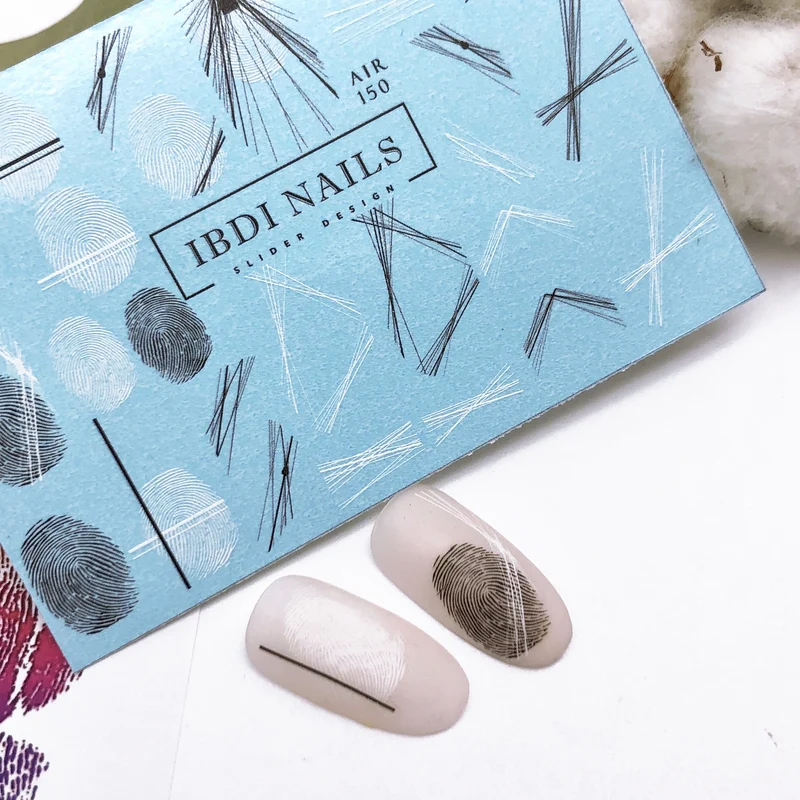 IBDI Geometric abstract nail decals / sliders AIR 150
