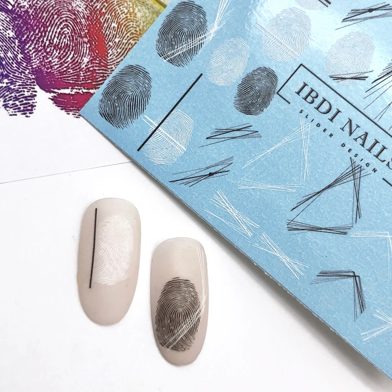IBDI Geometric abstract nail decals / sliders AIR 150