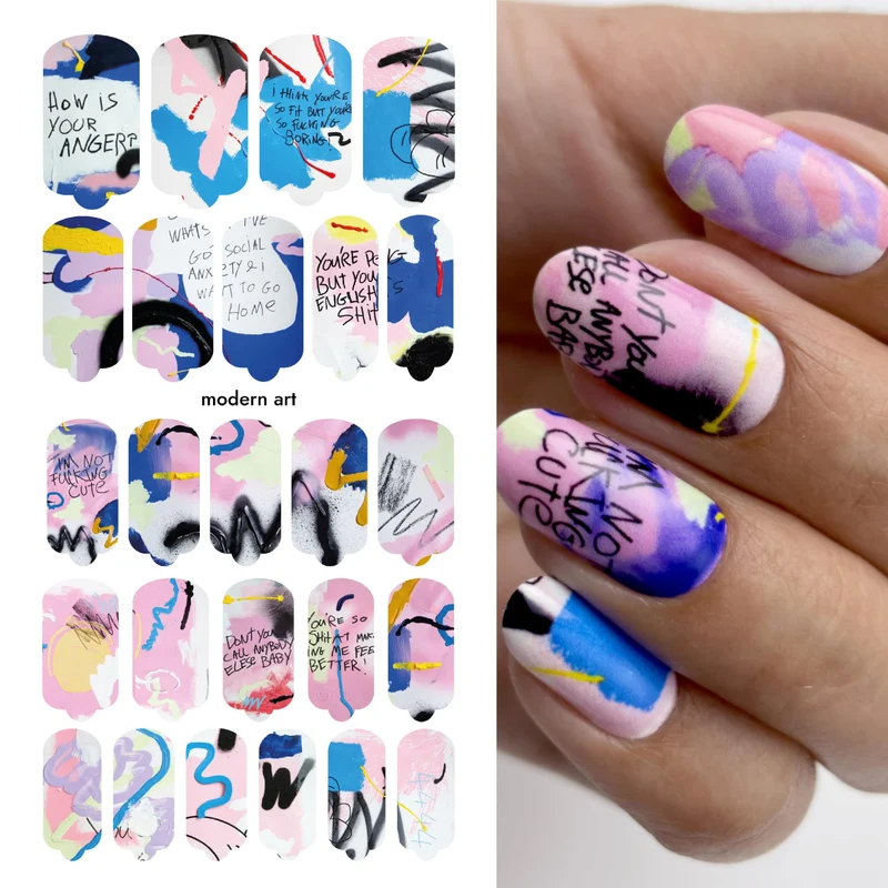 Nagelfolie Modern Art - Nail Wraps by Provocative Nails