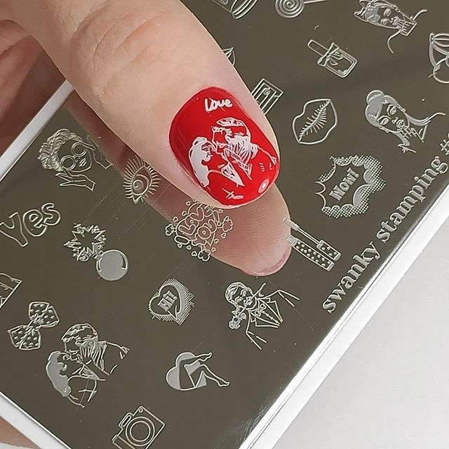 Stamping Platte Schablone Nr. 048 von Swanky