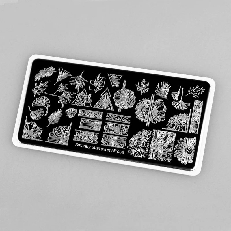 Stamping Platte Schablone Nr. 058 von Swanky