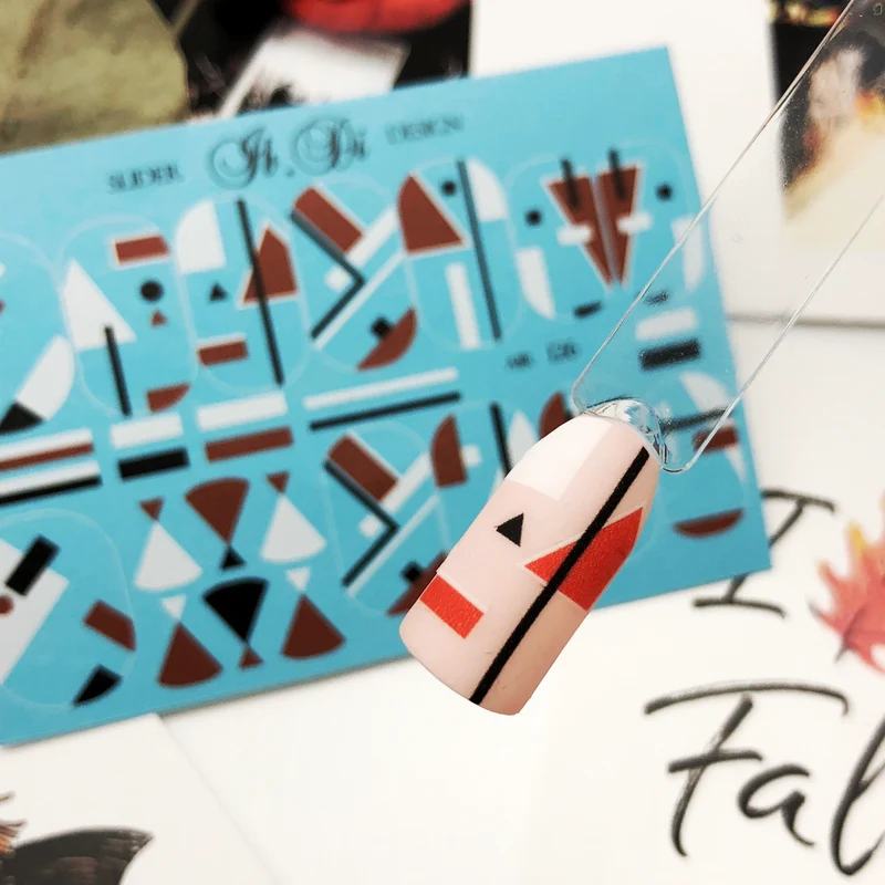 IBDI Geometric nail decals / sliders #Air 126