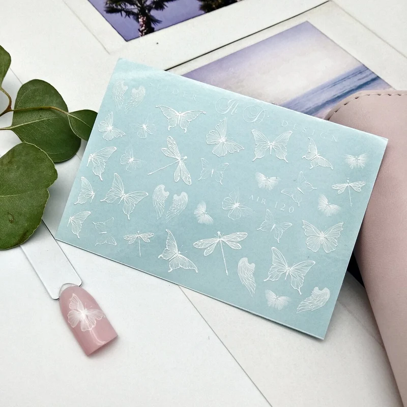 IBDI Butterfly nail decals / sliders #AIR 120