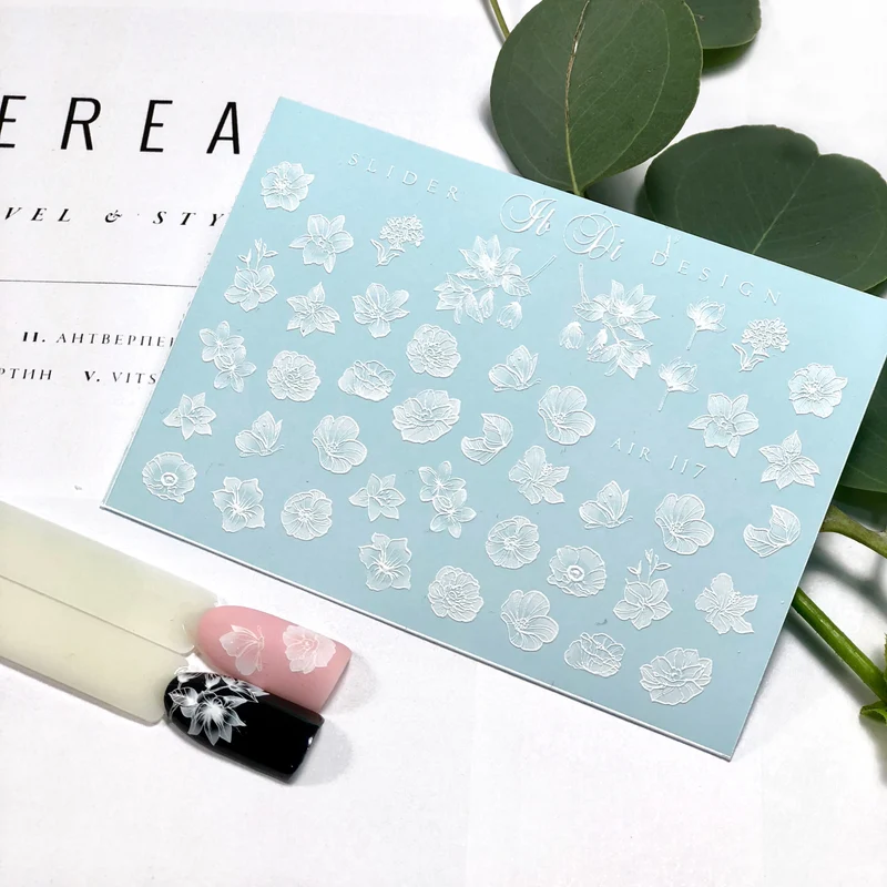 IBDI Clean flower nail decals / sliders #air 117