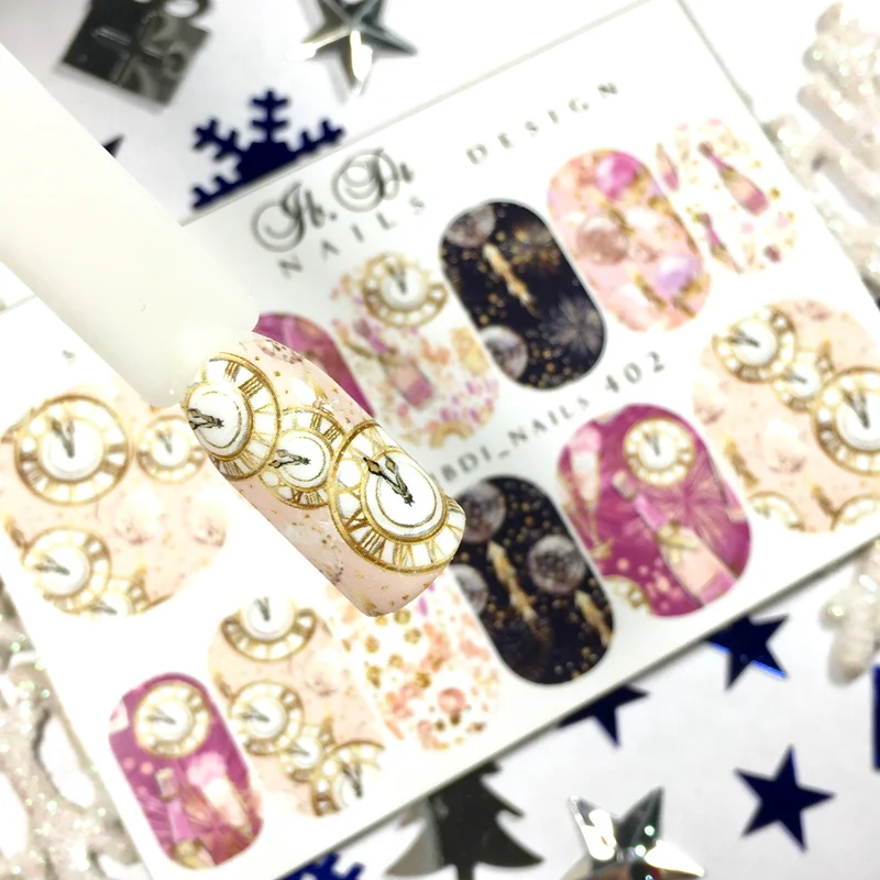 IBDI New Years nail decals / sliders #402