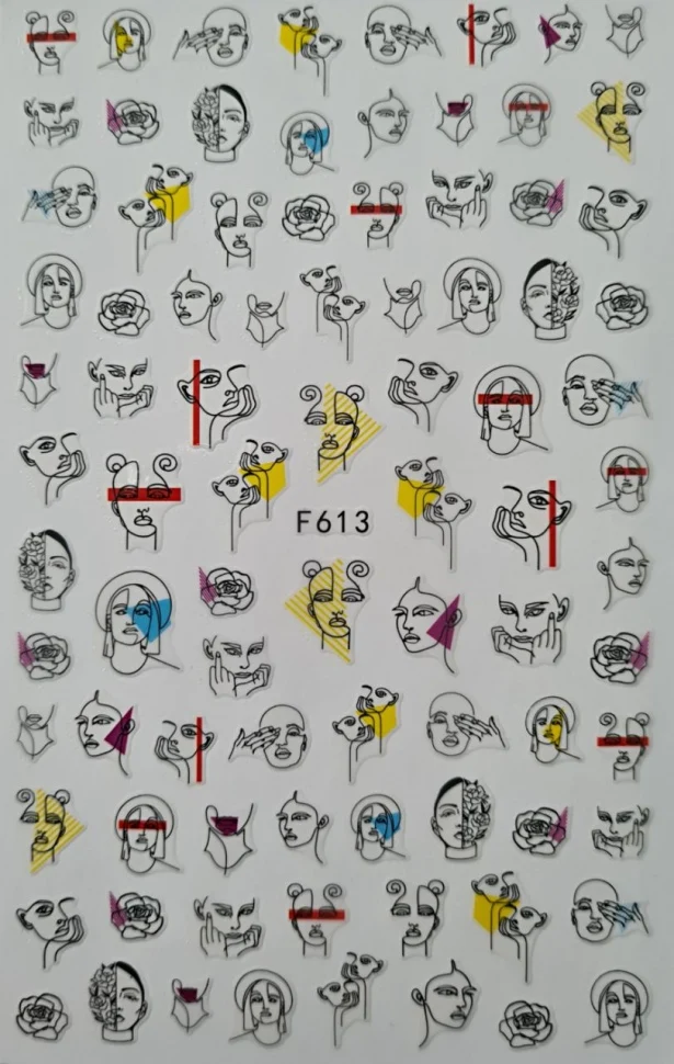 Sticker Gesichter F613
