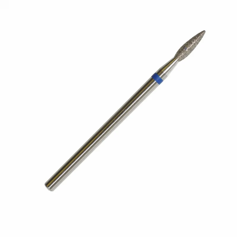 Diamantfräser Bit mittel Flamme (blauer Ring) in Größen: 1,2 mm bis 2,5 mm von KMIZ