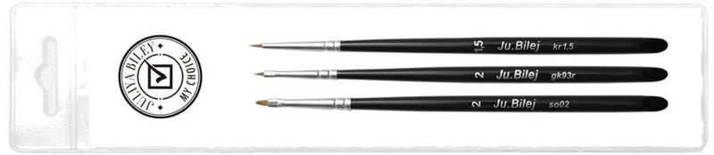 Pinsel Set Ju. Bilej Nr. 3 "Zhostovo-Malerei" von Juliya Biley