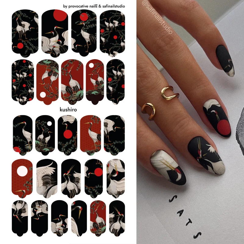 Nagelfolie Kushiro - Nail Wraps by provocative nails & safinailstudio