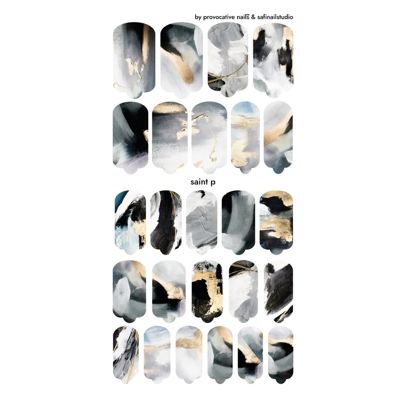 Nagelfolie Saint P - Nail Wraps by provocative nails & safinailstudio