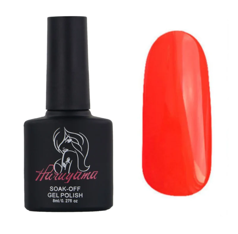 Haruyama Orange / Red gel nail polish 003