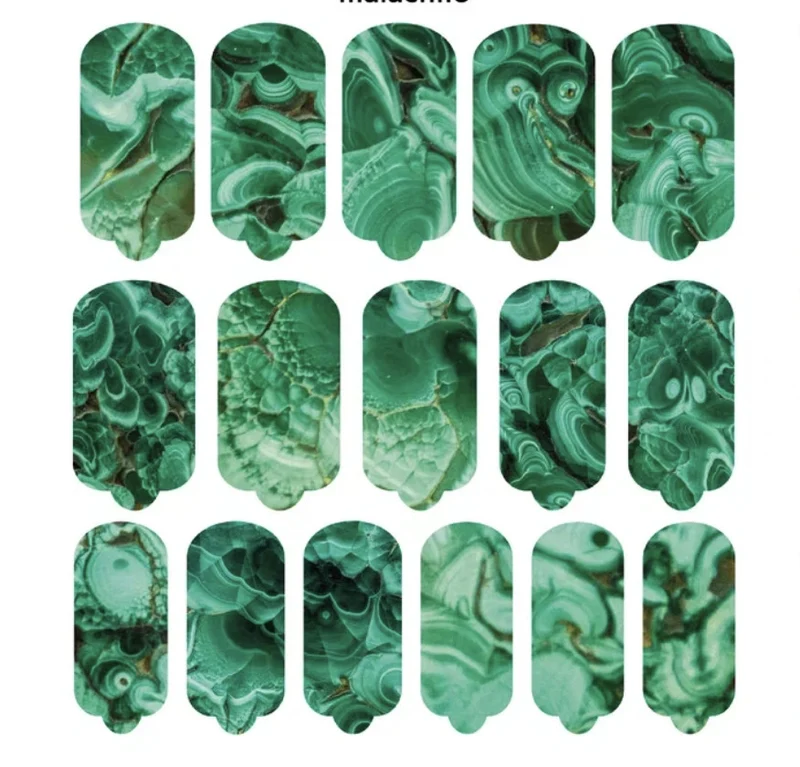 Nagelfolie Malachite - Nail Wraps by Provocative Nails