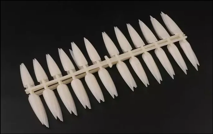 Tips Colorchart zum Präsentieren von Designs Stiletto 5 Stk. (120 Tips) natur