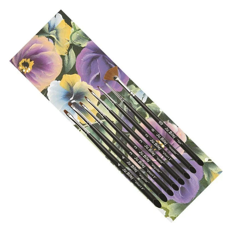 Pinsel Set für Nageldesign ju. Bilej "Flache Pinsel maxi" JB_Set5