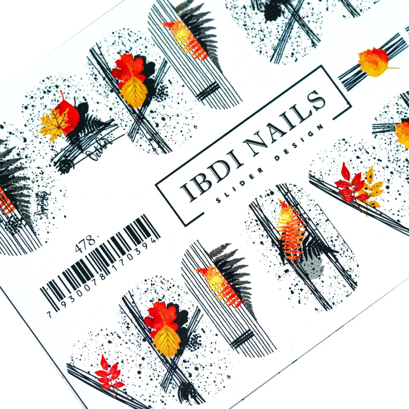 IBDI Abstract nail decals / sliders #478