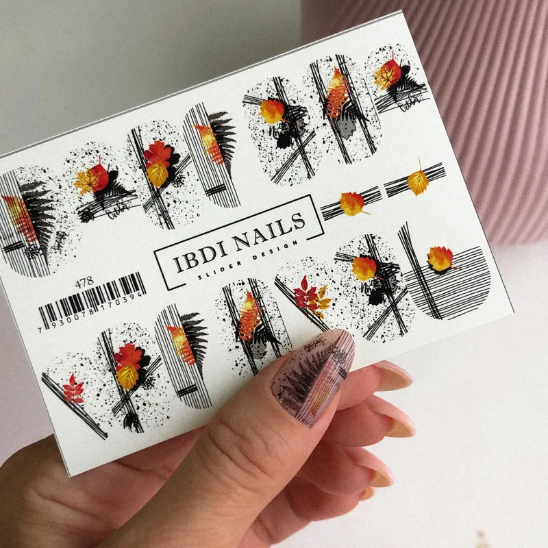 IBDI Abstract nail decals / sliders #478