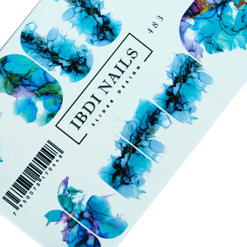 IBDI Abstract design nail decals / sliders 483