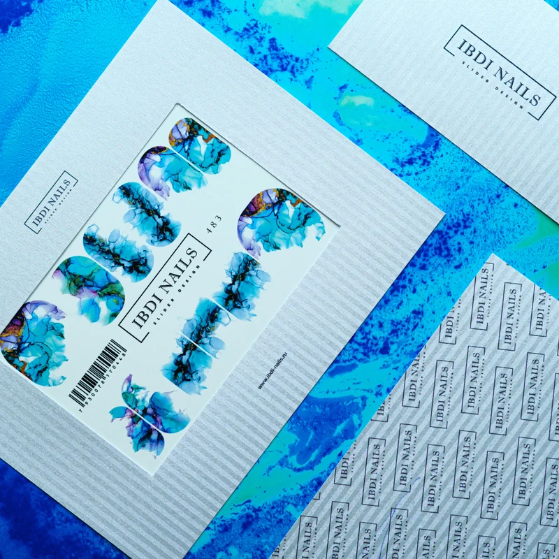 IBDI Abstract design nail decals / sliders 483