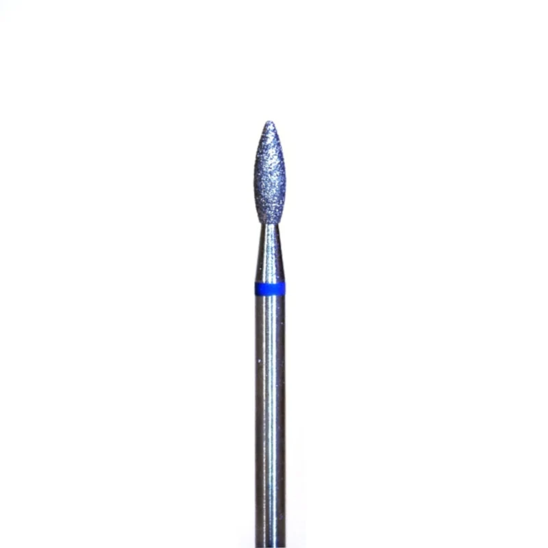 Diamond e-file nail drill bit set, Double cut carbide cone, flame (Drop) and ball medium grit, Russian electric file bits