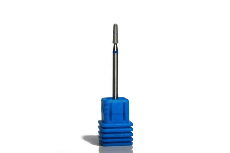 Diamond e-file nail drill bits 025 – rounded cone(soft tip), medium grit, Russian manicure nail drill bits, non painful cuticle cutter
