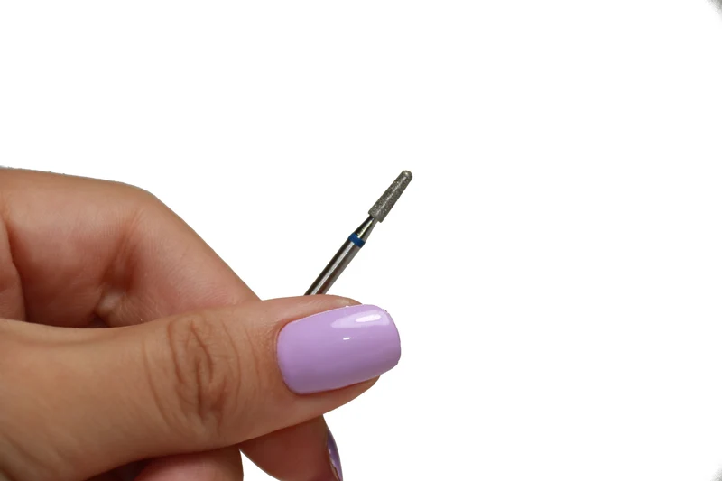 Diamond e-file nail drill bits 025 – rounded cone(soft tip), medium grit, Russian manicure nail drill bits, non painful cuticle cutter