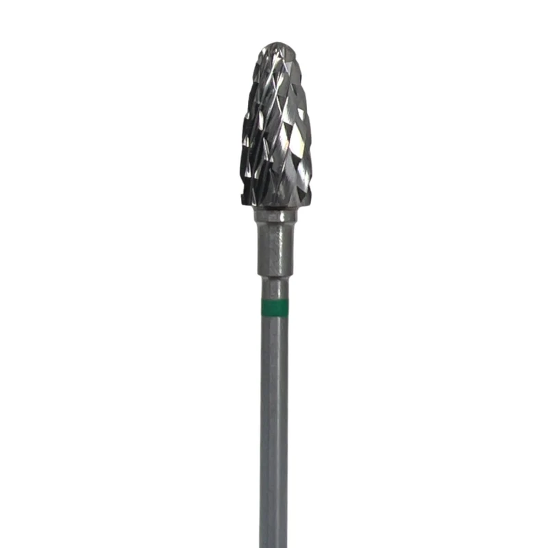 Carbide e-file nail drill bit- cone (corn) double cut, coarse grit, Russian manicure nail drill bits for gel nail polish removal